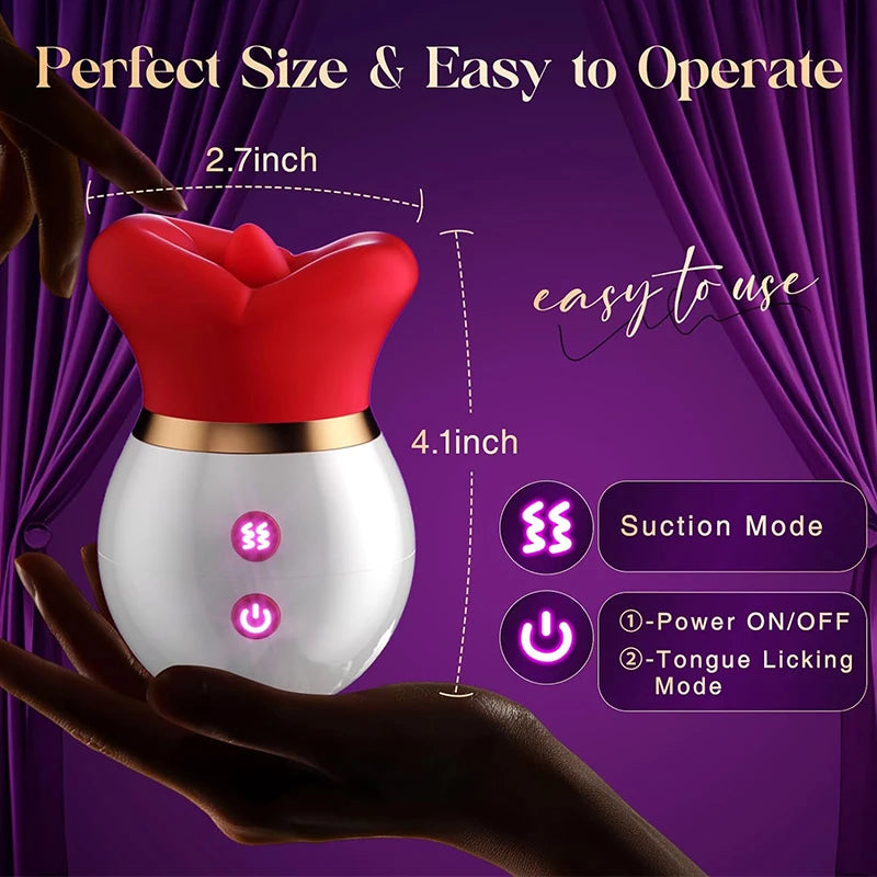 Powerful Sucking Licking Vibrator For Women Clitoris Stimulator Female Oral Nipple Massager Vagina Masturbators Adult Sex Toys