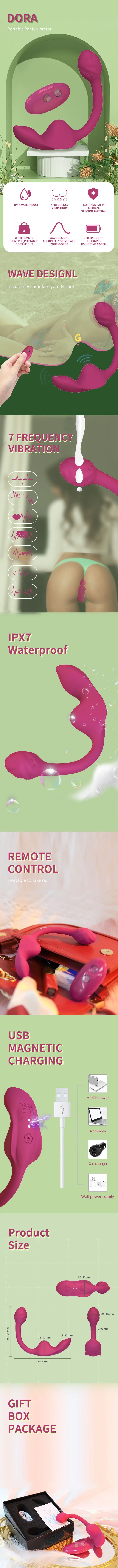 Wearable Vibrating Panty Sex Toy for Women G Spot Vibrator Clitoris Stimulator Massager Wireless Remote Control Vibrator Adult