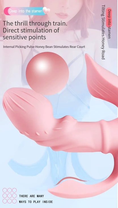 Adult sex products Women's remotely controllable masturbator Silicone penis false penis vibrator